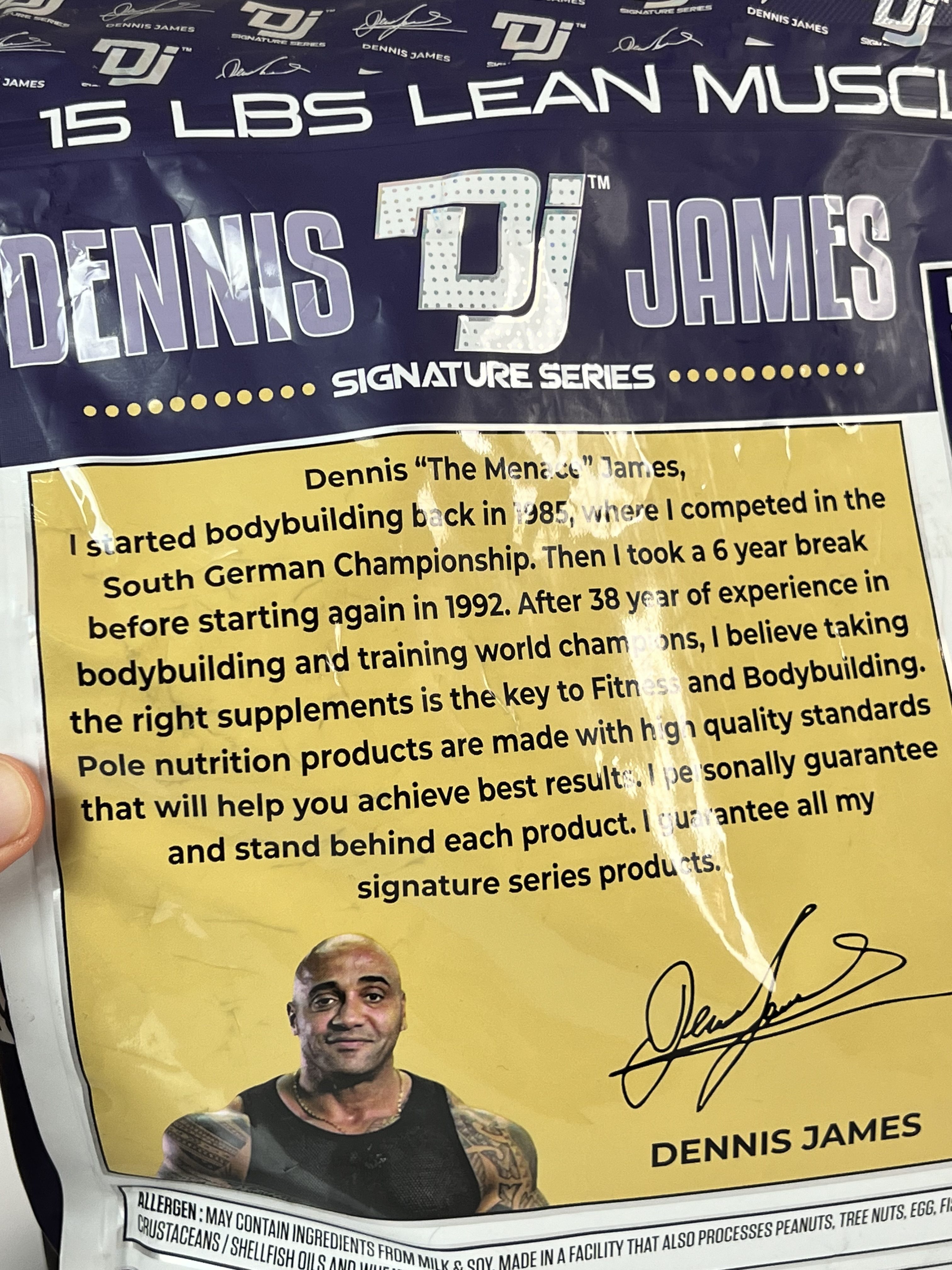 مس گینر دنیس جیمز 7کیلوگرم Mass Gainer Dennis James4