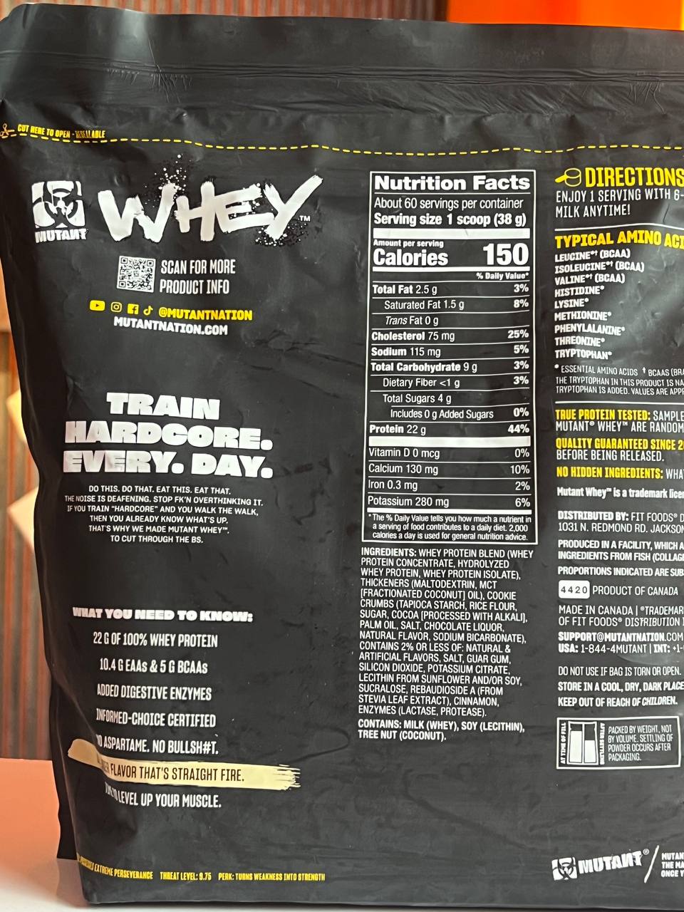 پروتئین وی جدید موتانت 2.3کیلوگرم Whey 100 Mutant4
