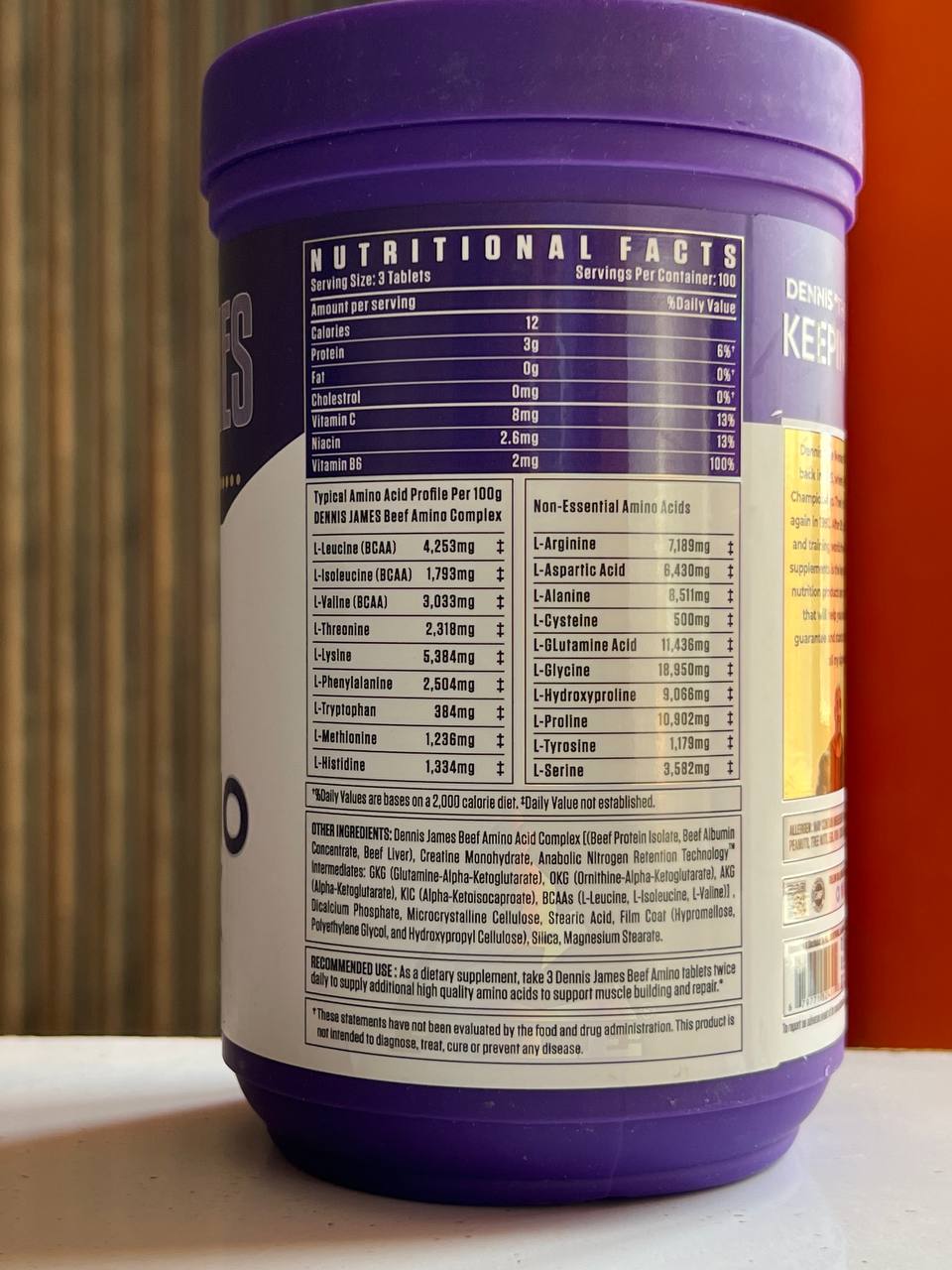 آمینو بیف دنیس جیمز 300عدد  Amino Beef Denis James0