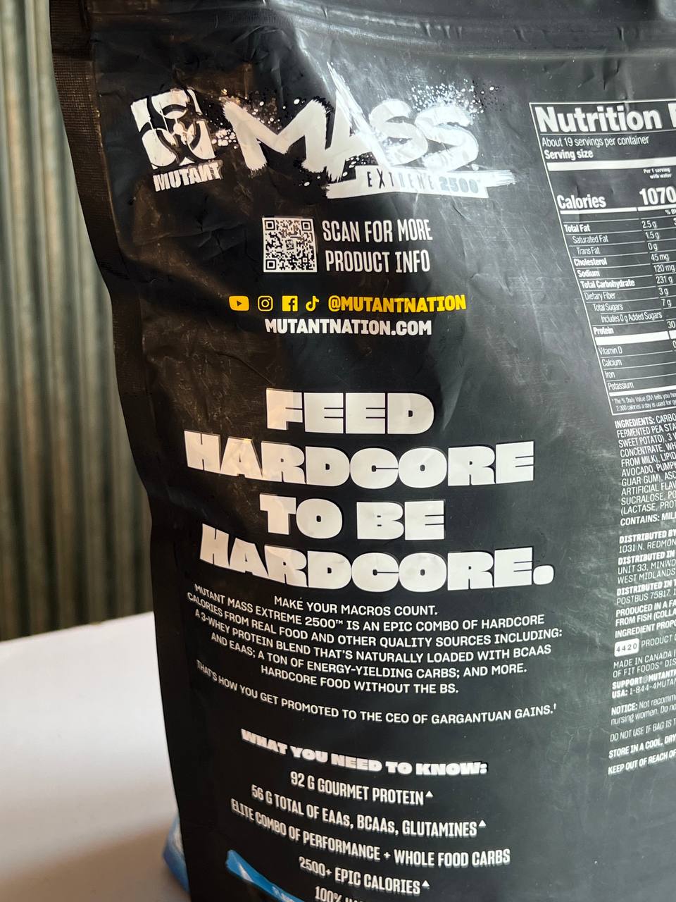 مس گینر اکستریم موتانت Mass Gainer extreme Mutant 5.5kg3