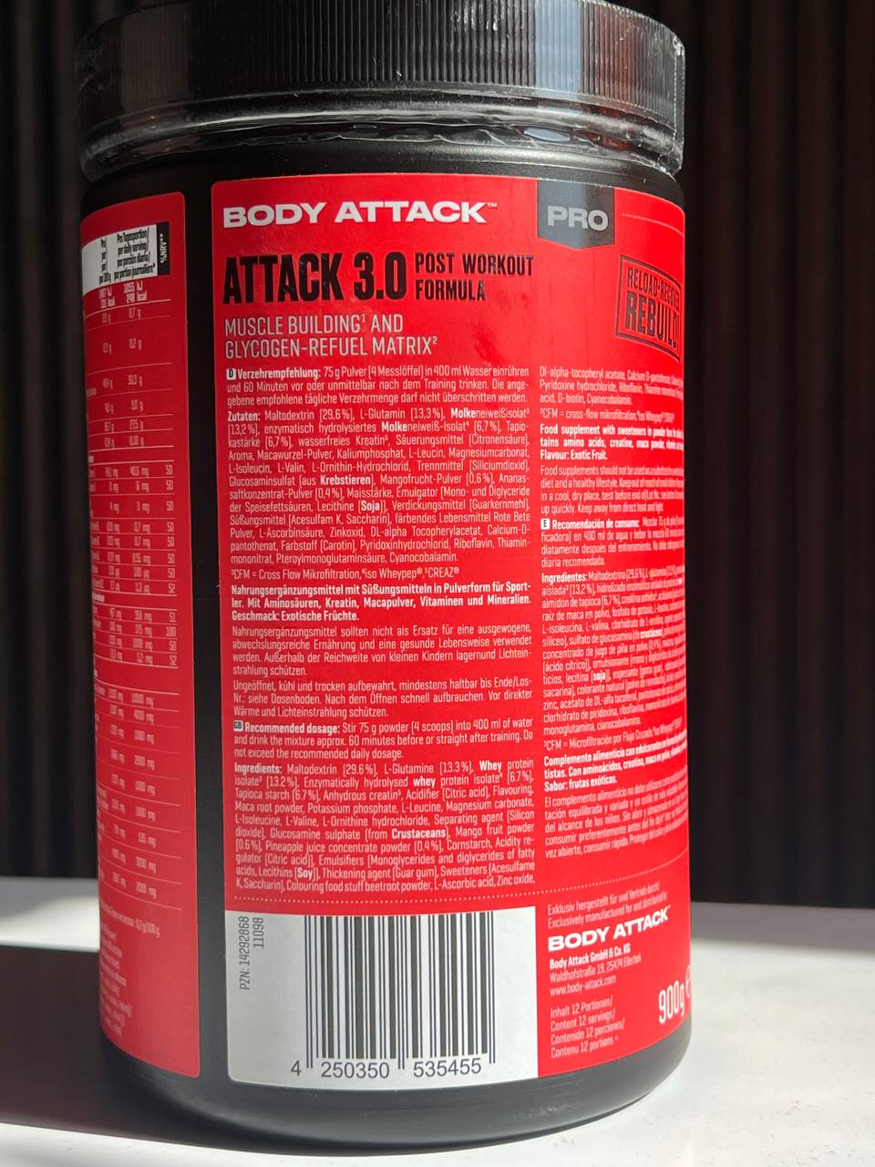 پست اتک بادی اتک (ایزو 1کیلو) Post Attack BodyAttack2