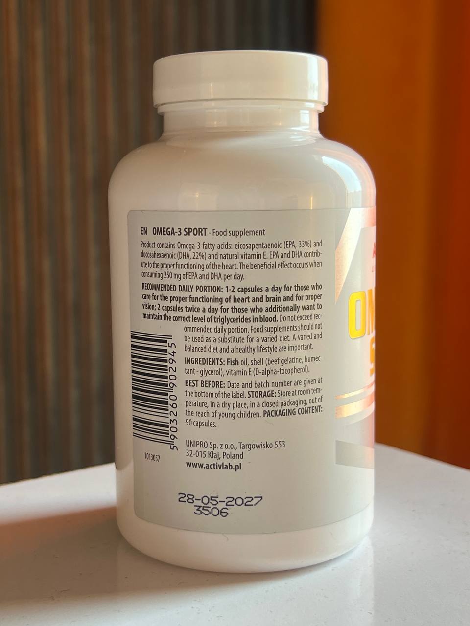 امگا3 اسپرت اکتیولب 90عدد Omega Sport Activelab1