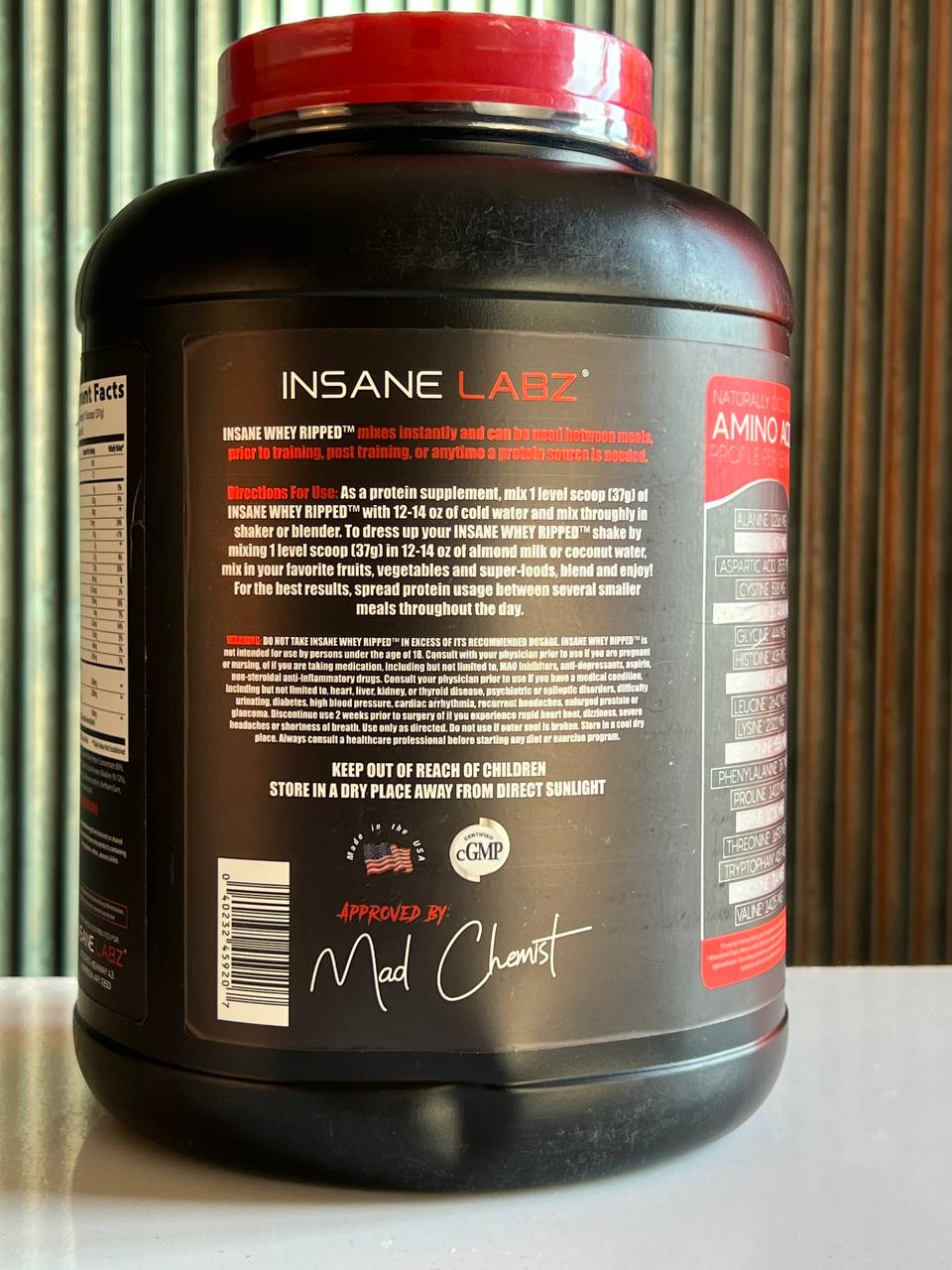 پروتئین وی ریپید اینسانلبز 2.3کیلو Whey Ripped Insanlabz4