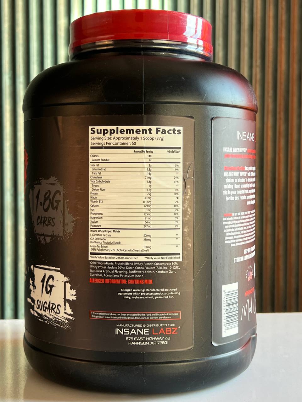 پروتئین وی ریپید اینسانلبز 2.3کیلو Whey Ripped Insanlabz1