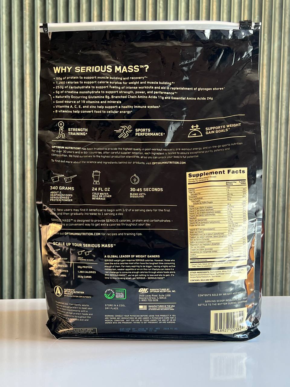 سیریوس مس اوپتیموم Mass Gainer ON2