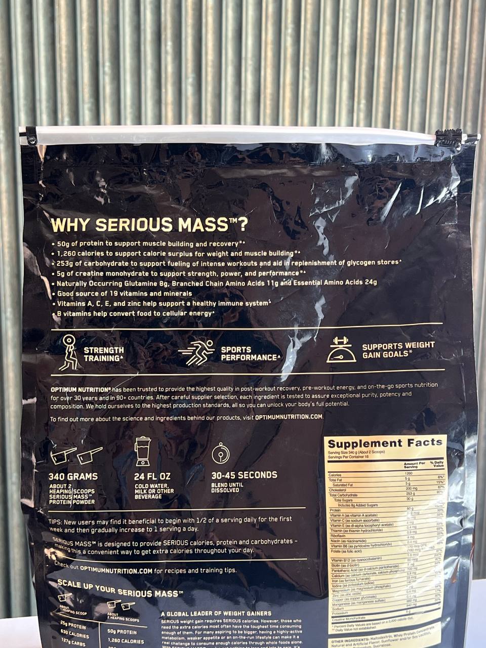 سیریوس مس اوپتیموم Mass Gainer ON1