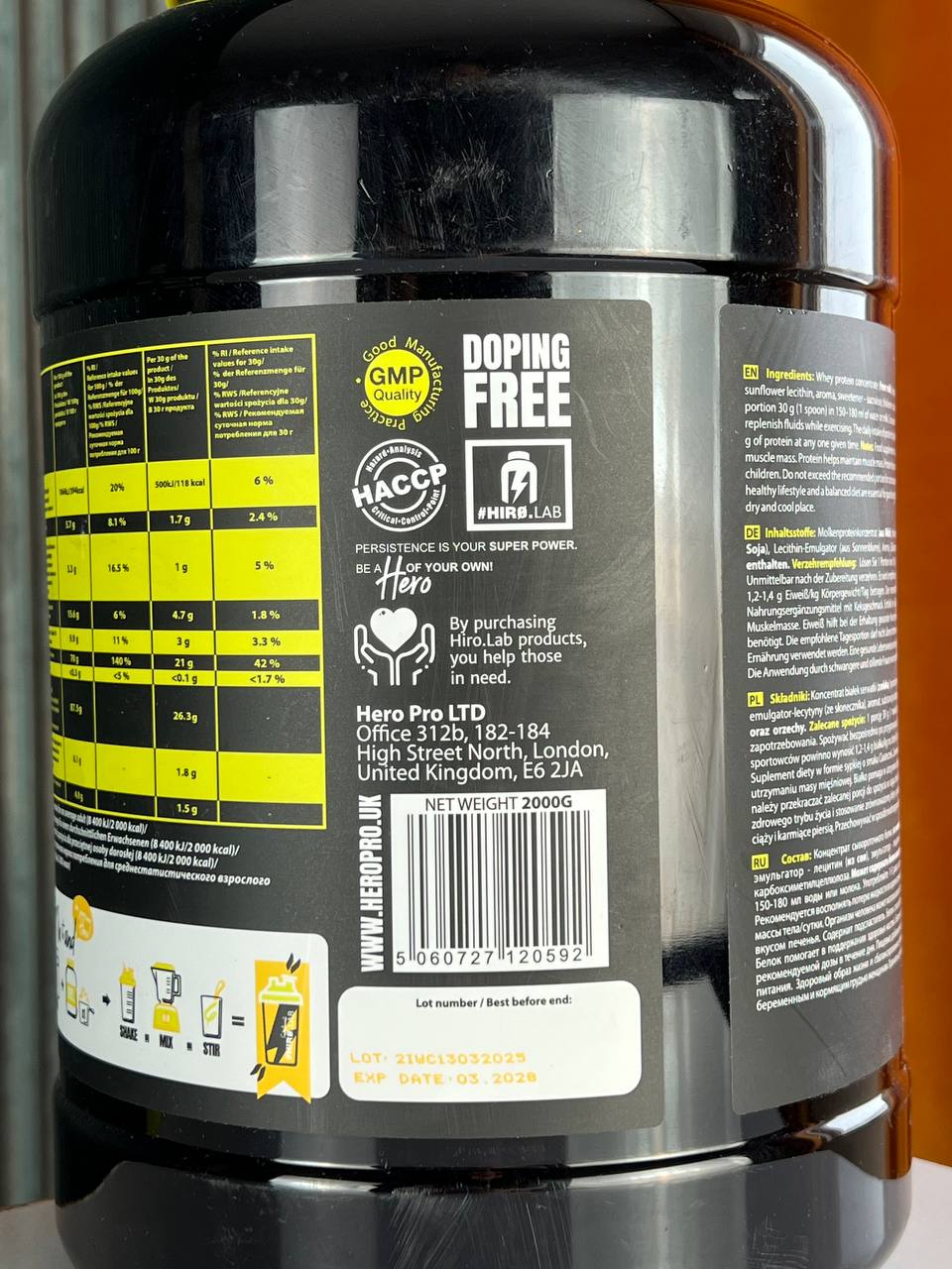 وی هیرولب Whey HiroLab1