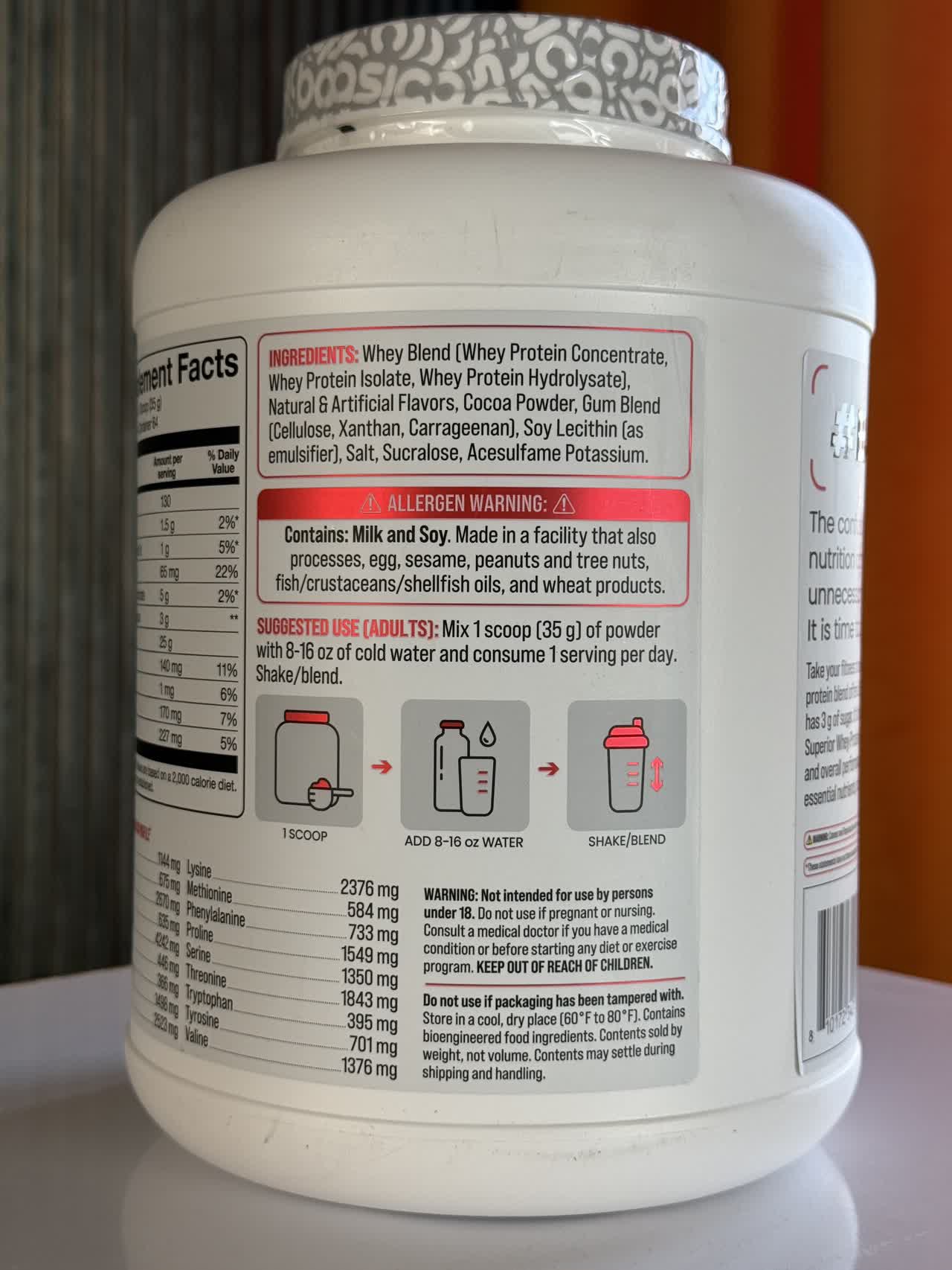 وی بیسیک 2.3ک Whey 100% BASIC1