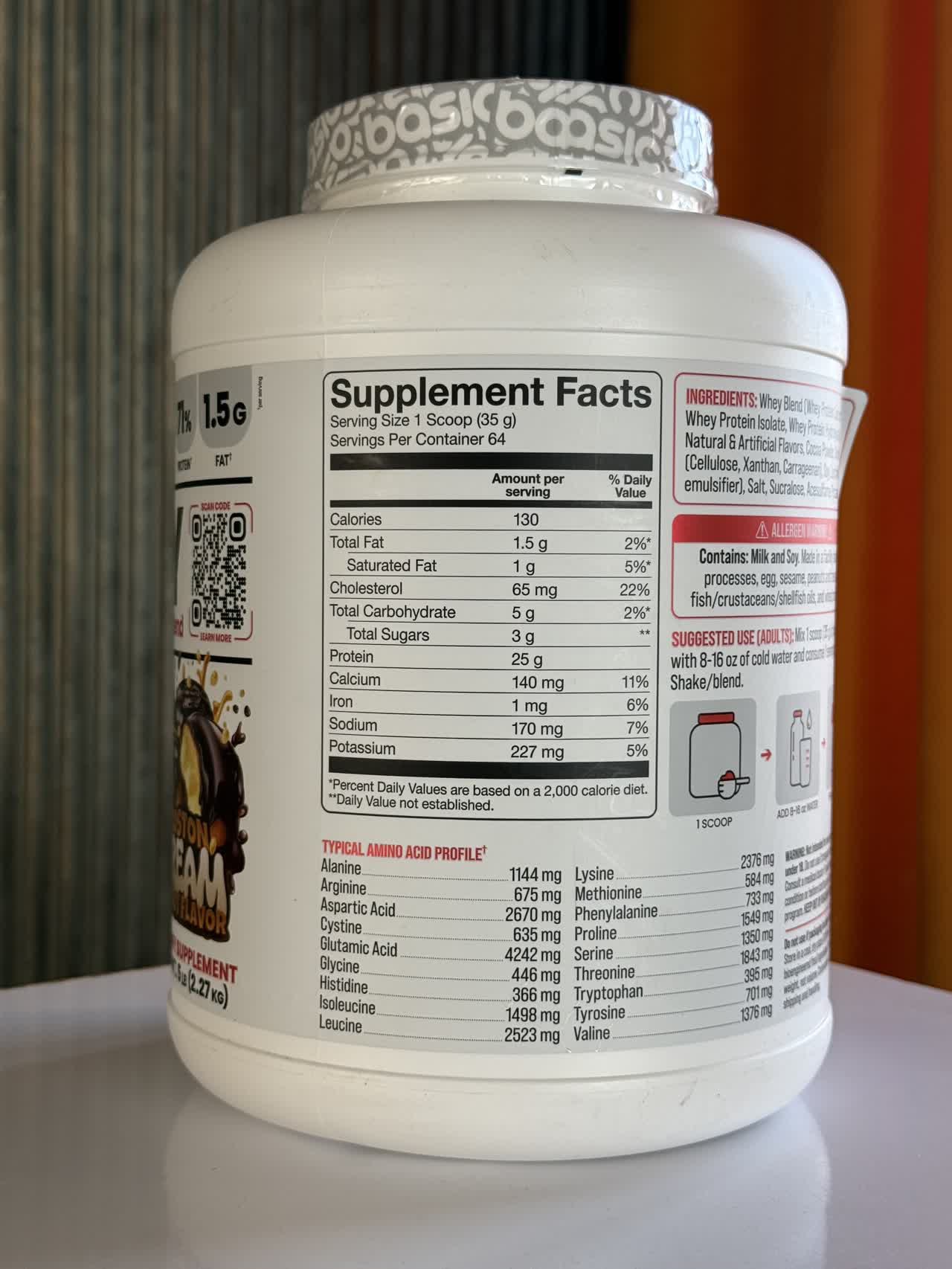 وی بیسیک 2.3ک Whey 100% BASIC0
