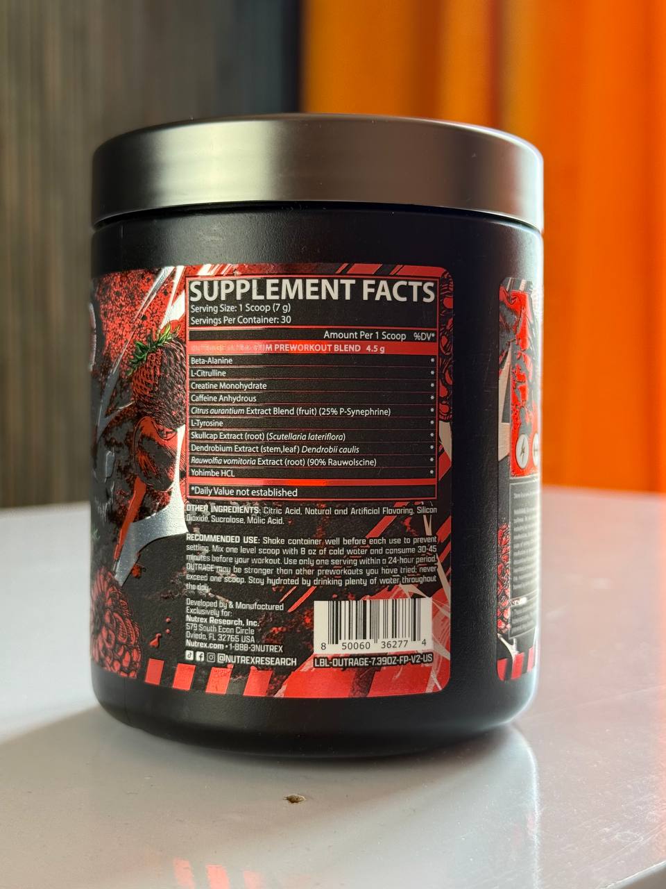 پمپ اوت ریج ناترکس OUT RAGE Pre-Workout Nutrex3