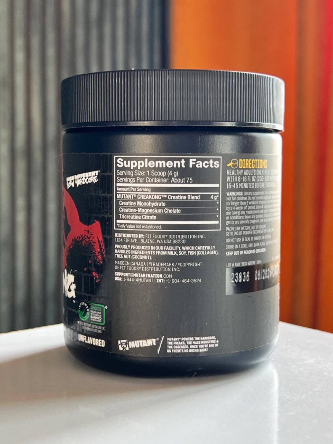 کراتین ترکیبی رژیمی موتانت CX8 Mutant1