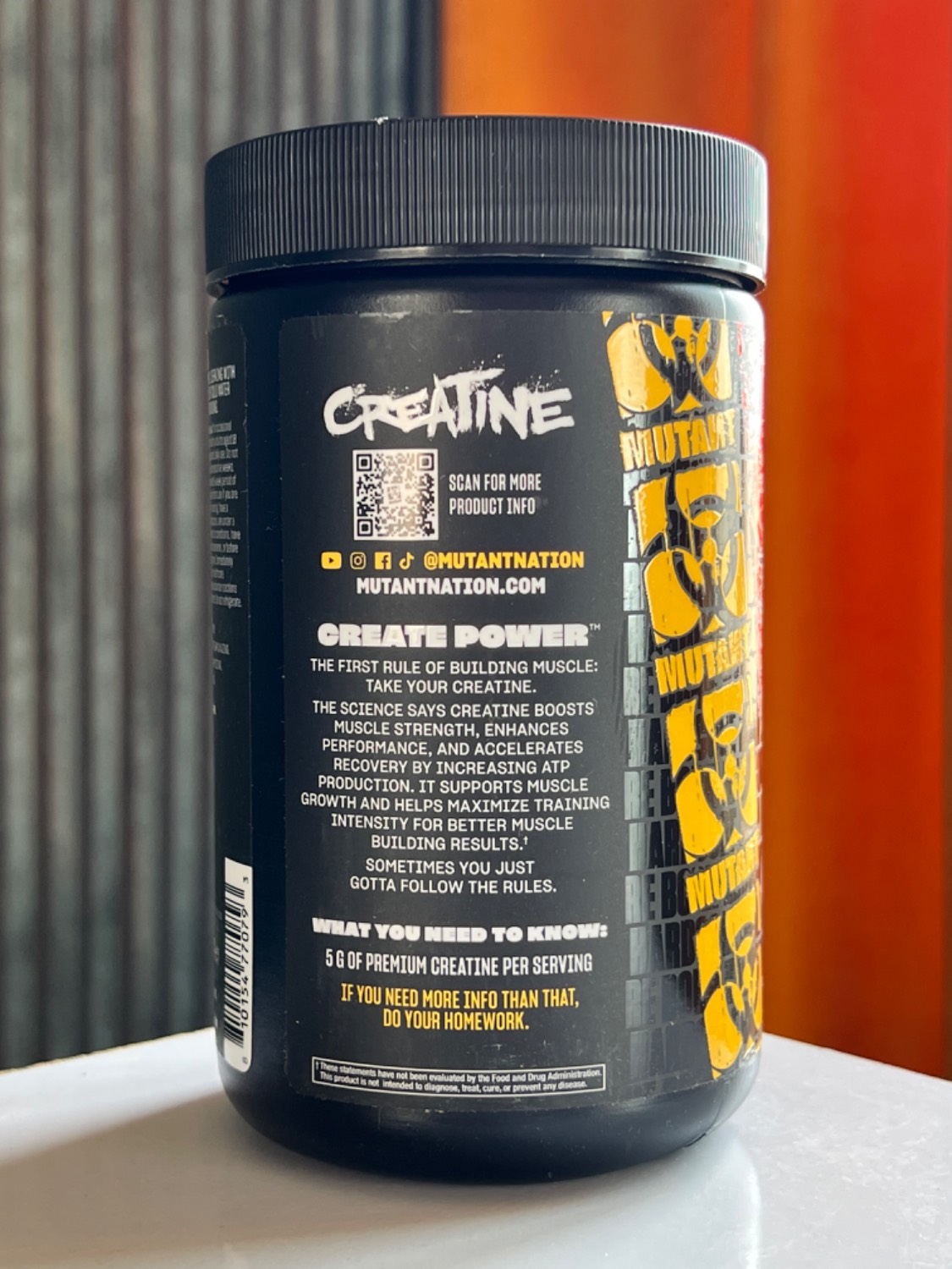 کراتین مونوهیدرات موتانت 300گرم Creatine Mutant3