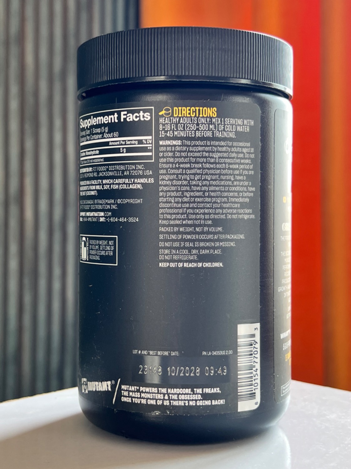 کراتین مونوهیدرات موتانت 300گرم Creatine Mutant4